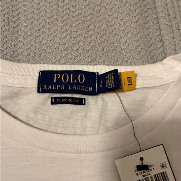 Polo by Ralph Lauren White Tee with Blue Logo - Picture 2 of 8